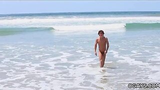 Justin owen at the beach