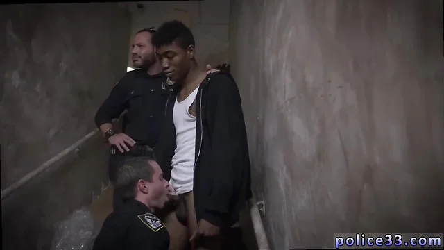 Male cop fisting and gay cops eat dicks suck asses suspect on the