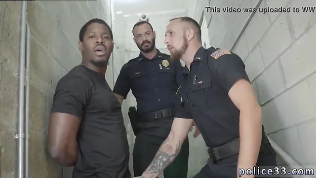 Twink clip gay sex not cut penis first time hammering the white cop with