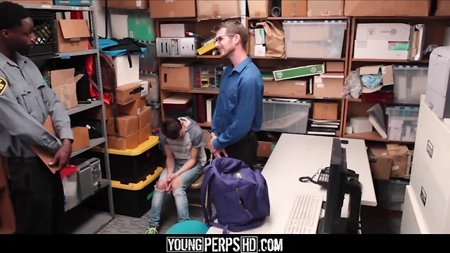 Young Twink Shoplifter Gets Pounded by Stepdad`s Big Black Cock!