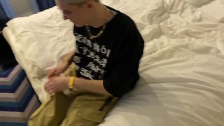 Teen guy first time sucks and fucks for money with persistent dominant