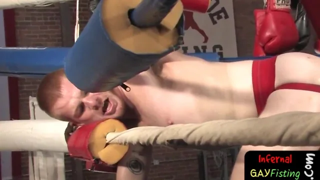 Extreme bdsm gay gets bum full of fist