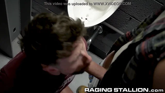 Ragingstallion drew dixon gets man handled and fast pounded