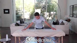 Manroyale innocent massage turns into dirty fuck with facial