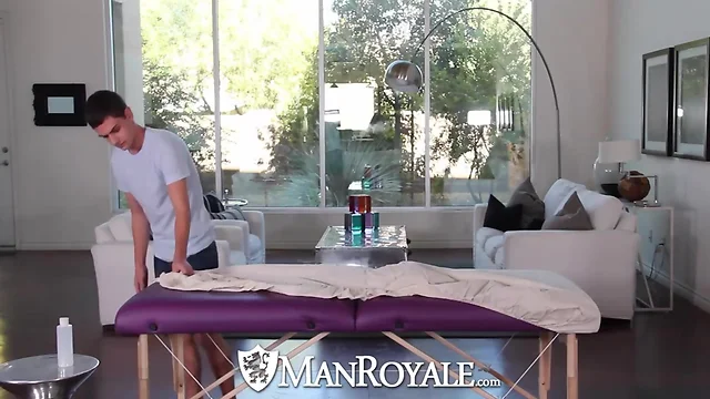 Manroyale innocent massage turns into dirty fuck with facial