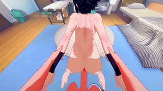 Hot Anime Cosplay: Twink Fucked Hard by Big Dick Ninja, Creampie Uncensored!
