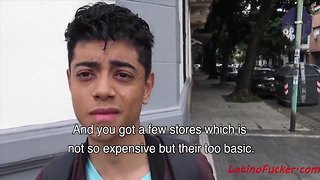 Brazillian boy spreads butt for cash