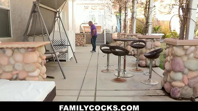 Ripped stepdad drills teenage tight young backside familycocks.com