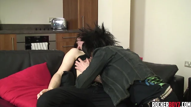 Crazy emo twink gets a really hard fuck in his teenager bum