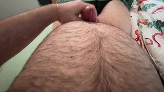 Semen on my massive bear belly