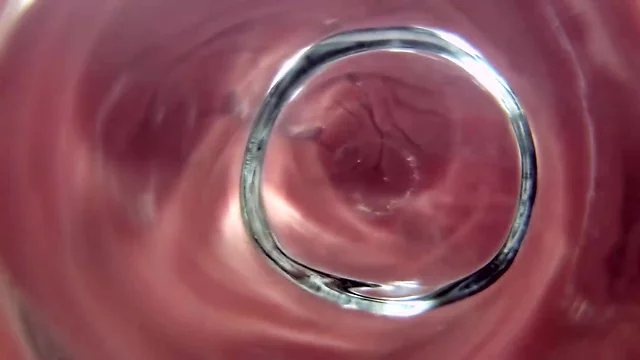 Anal inside look through the glass plug