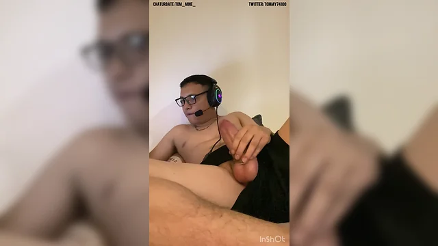 Student engages in autofellatio while viewing gay pornography