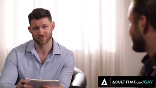 Caden jackson gives bruce jones first gay anal experience