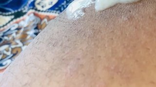 Pakistani gay shows round bum and does masturbation after long time