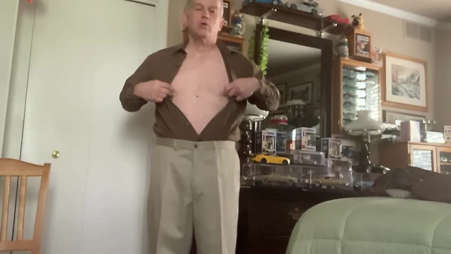 Man removes clothing and pleasures himself wearing long coalblack socks
