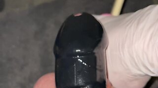Sperm shot ruined by chastity lockup