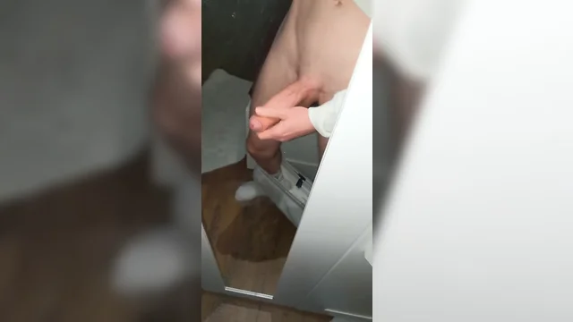 Stroking my enormous penis until i ejaculate on the mirror