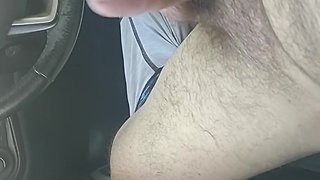 Pulled over for a big cumshot while driving home