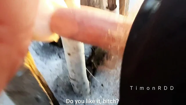 Village boy timonrdd fucks fence and ejaculates forcefully