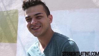 Latino man cums hard during bareback pov