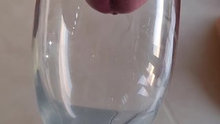Merry christmas: a simulated deep throat and huge cum load