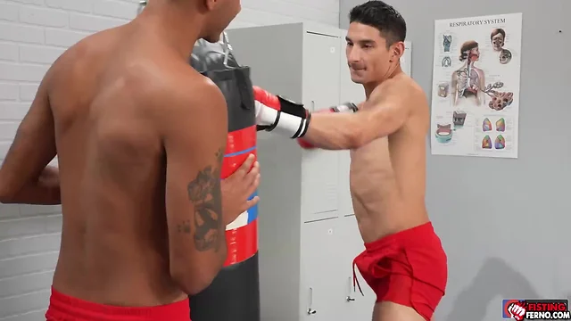 Athletes apollo fates and jimmy fit anal fist and fuck