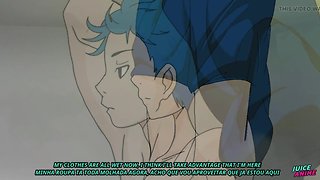My str8 friend gives me a hand in the shower: yaoi bl gay hentai anime