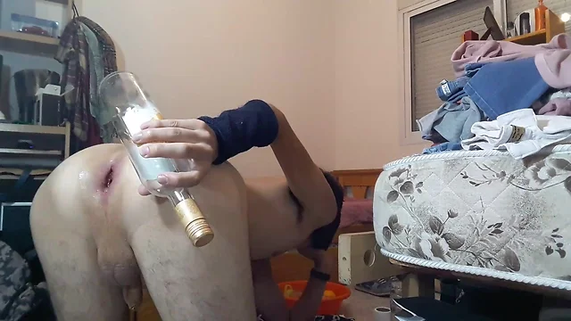 Bottle and fisting anal play