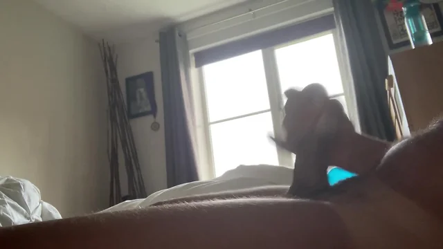Playing with toys in bed