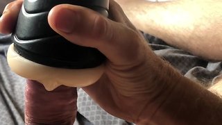 Or teenisaac hunt squeezes his huge white cock into tight fleshlight and ejaculates at the end