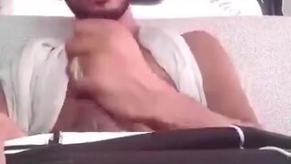 Indian man masturbating in car