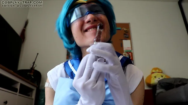 Sailor mercury trapped without panties