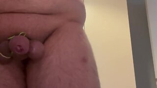 Nipple clamps and cock bondage