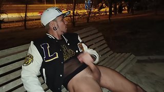 Masturbating in a park in madrid