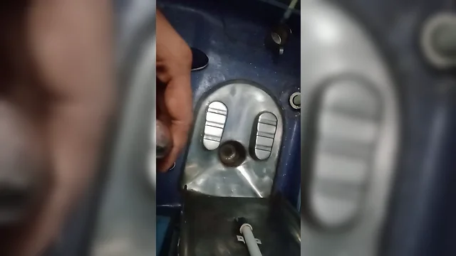 Solo male masturbation in indian train toilet: black, gay, cum, uncut