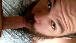 Bearded cub daddy sucks bubba bears cock meat - no porn intended!