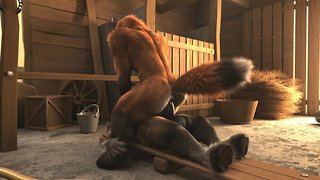 Anal amateur gay sex animation: a fox in a stable