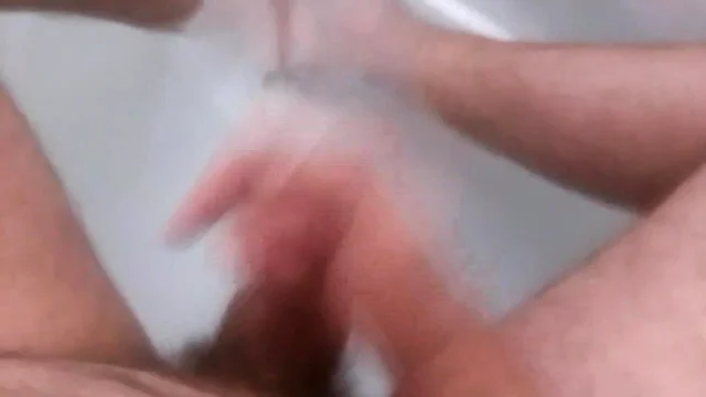 Masturbating and ejaculating in the shower