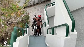 Riding a bike with leo bulgari, xisco & the bleshporn teaser