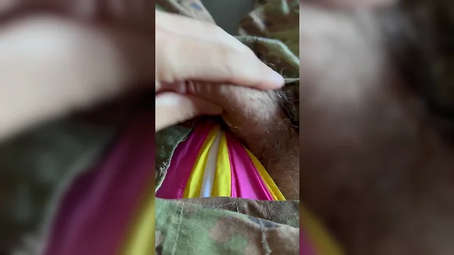 Creamy loads and colorful jocks: shooting with younger soliders!