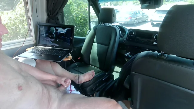 Masturbating again in public: exposing myself totally naked in a vehicle