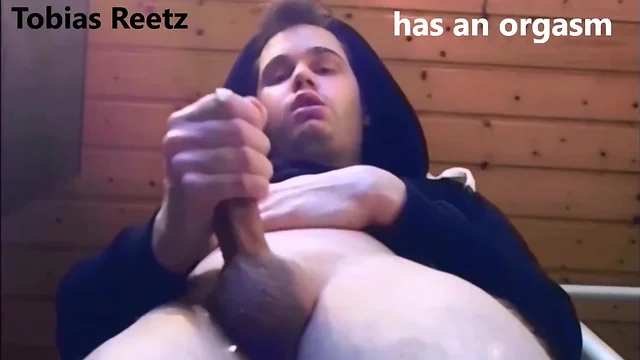 Tobias reetzs sensational orgasm: a hooded solo performance cumshot amateur masturbation solo webcam homemade twinks tobiasreetz bftvam