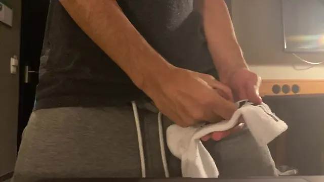 Hot german twinks masturbating and cumming in austrian hotel room - big cocks & socks!