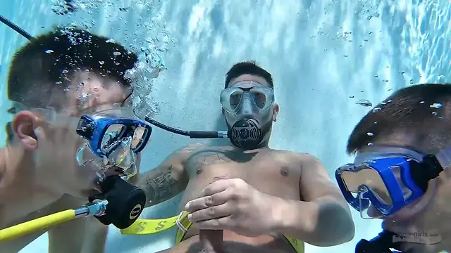 Scuba speedo threesome: exploring the depths of pleasure