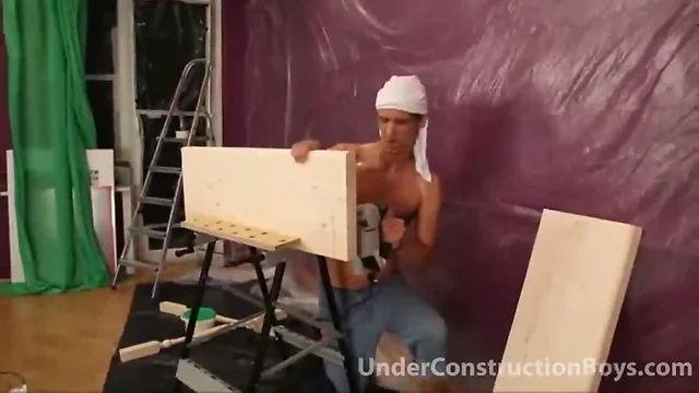 Twink construction workers bareback sex
