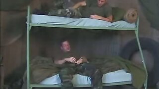 Military bunk buddies bone