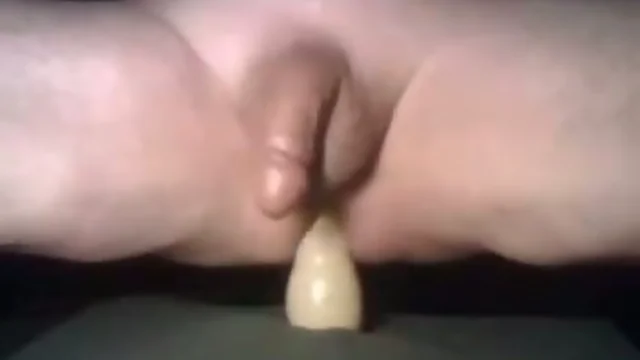 Dildo sex makes pecker squirt