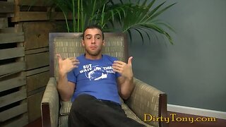 Casting couch jerk off session
