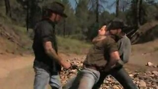 Cowboys force their cocks into him