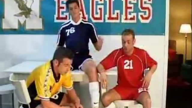 Soccer player gay 3some